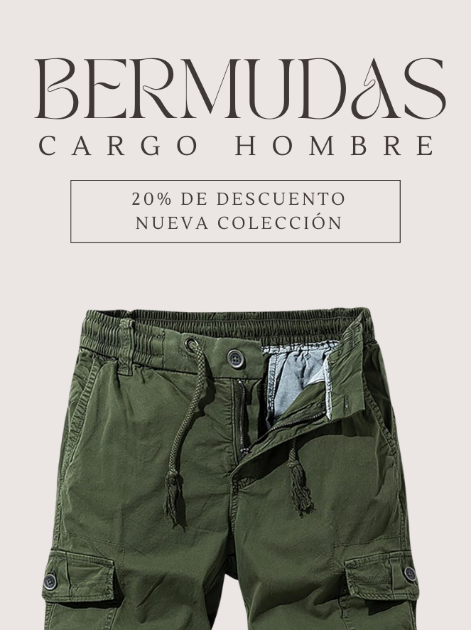 Bermudas Cargo para hombre