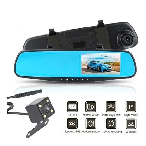 Espejo Retrovisor  Doble Cámara